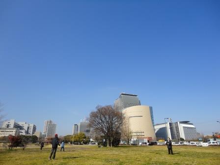 青空♪大阪府警や歴史博物館、NHK大阪も見えます